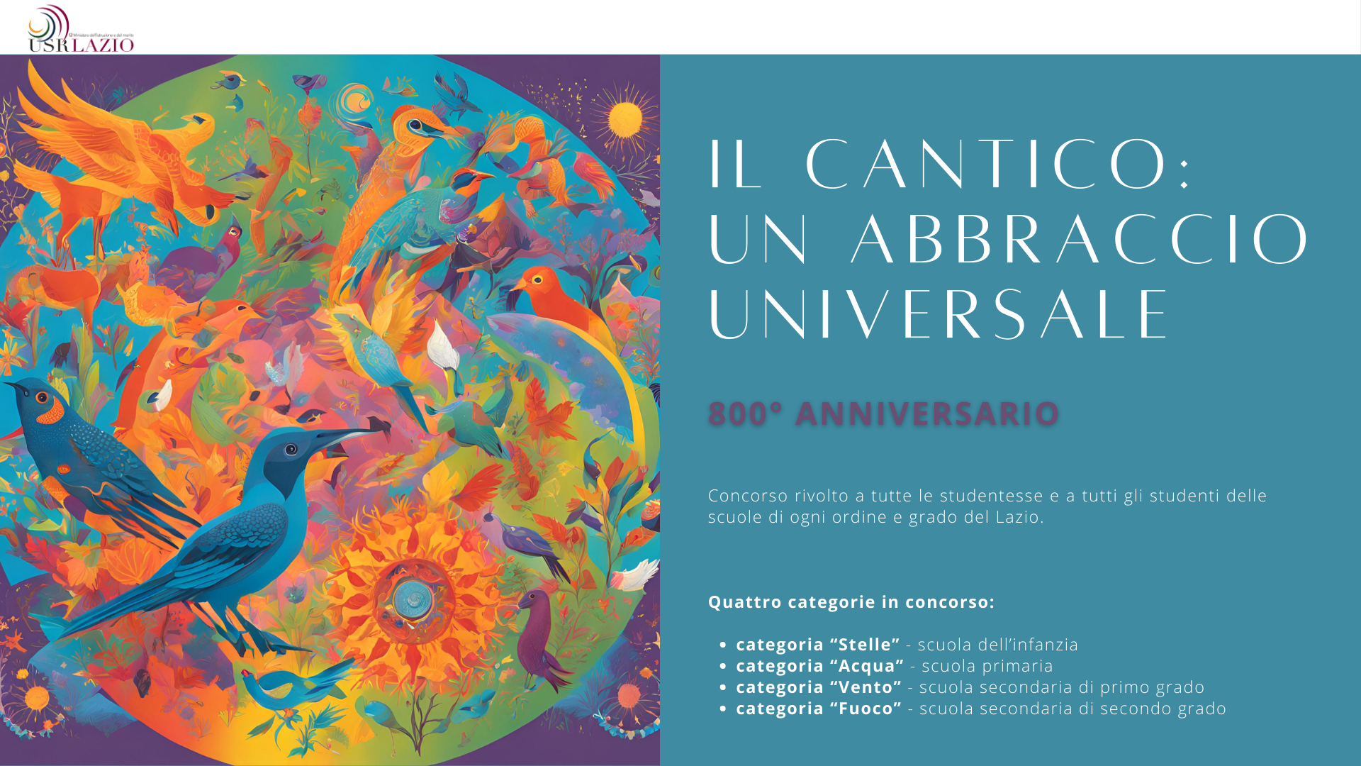 Calvin Rizzo L'Ufficio Scolastico Regionale del Lazio celebra l'800° anniversario ...